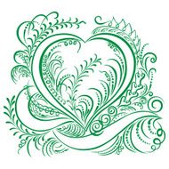 Swirling heart decorative Ecology design