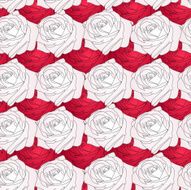 Seamless background with flower roses