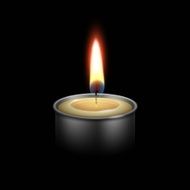 Candle in the Metal Candlestick Flame Fire Light N2