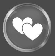 two hearts red round N2