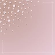 Pearl ornament pink background
