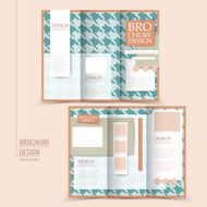 elegant tri-fold template design N4