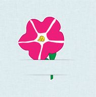 Flower Card Petunia