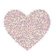 Valentines Day Card with Heart Vector Illustration N2