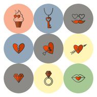 Happy Valentines Day Icons N351