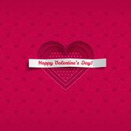 Valentine vector card with heart love celebration invitation wedding