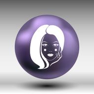 Woman face fashion girl beauty illustration vector N38