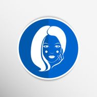 Woman face fashion girl beauty illustration vector N39