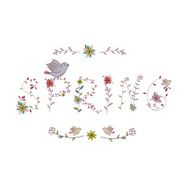 Floral elements of vintage Phrase Spring in vector
