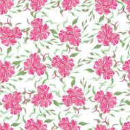 Seamless pattern with pink flowers N5