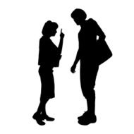 Vector silhouette of a couple N57