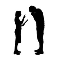 Vector silhouette of a couple N59