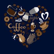 Concept romantic card in vector