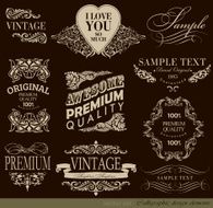 Calligraphic Design Elements N246