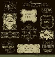 Calligraphic Design Elements N299