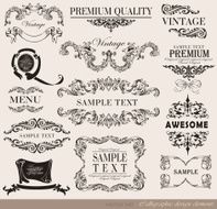 Calligraphic Design Elements N348