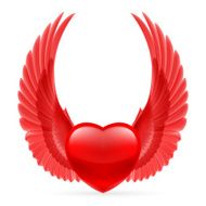 Heart with wings up N4