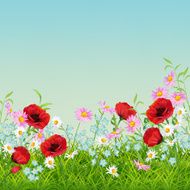 Vector Summer Flower Flyer