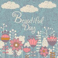 Vector card - Beautiful day