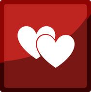 hearts app button icon symbol N2