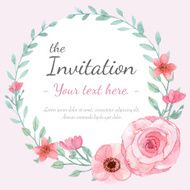 Flower Invitation card N34