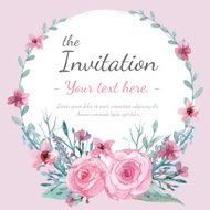 Flower Invitation card N37