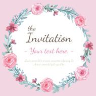 Flower Invitation card N38
