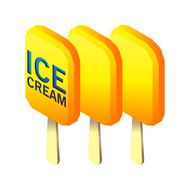 Isometric Ice Cream with stick N2