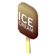 Isometric Ice Cream with stick N3