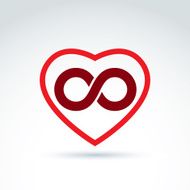 Vector infinity icon eternal life idea Illustration N2