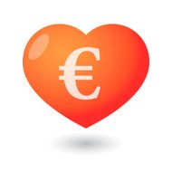 Heart with a currency icon N5
