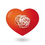 Heart icon with a doodle N2