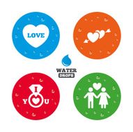 Valentine day icons I love you ring sign N11