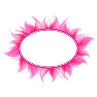 Abstract romantic pink frame