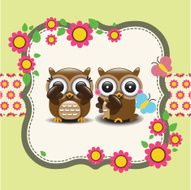 Couple of owls in love N2