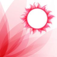 Abstract romantic background with pink frame