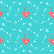 isolated wedding seamless romantic decorative pattern with cartoon elements N2