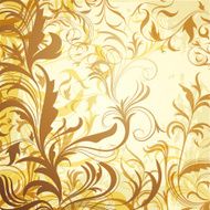 Vintage background with floral decoration