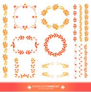 and-painted watercolor design elements N3