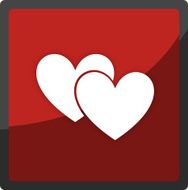 hearts app button icon symbol N3