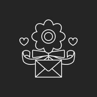 flower bouquet line icon N2
