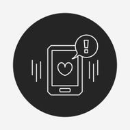 love message line icon
