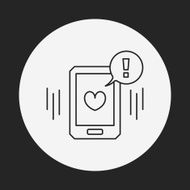 love message line icon N3