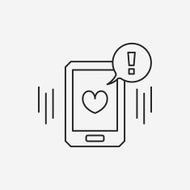 love message line icon N4
