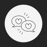 love message line icon N7