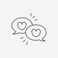 love message line icon N8