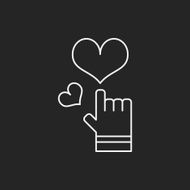 love heart line icon N6