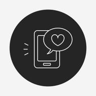 love message line icon N9