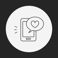 love message line icon N11