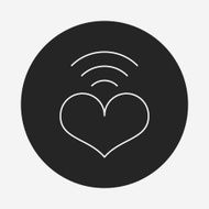 love heart line icon N9